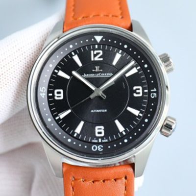 Swiss Replica Jaeger-LeCoultre Polaris Automatic 9015 Orange Leather Strap Watch